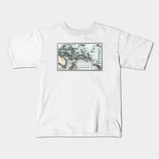 1835 Map of the South Sea Islands Kids T-Shirt